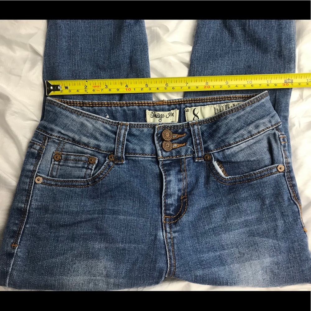 Girls play lot of 2 pcs. INDIGO capri ZARA Jeans 8 - Picture 6 of 14